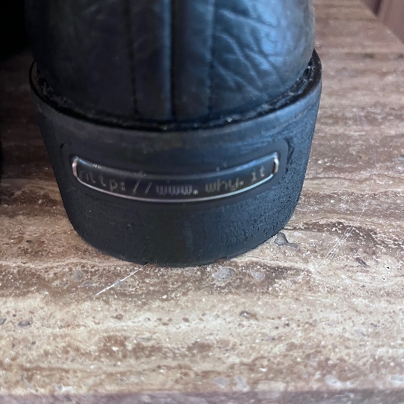 Why Alberto Venturini Motorcycle Boots Calf Military Gothic Belt Punk Boot 40 - Picture 6 of 17